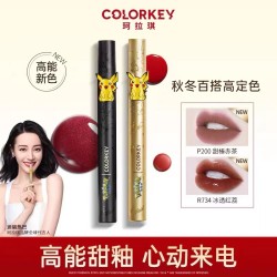 (Spot) colorkey Kela Qipi Pokémon Kachu Air Lip Glaze Velvet Matte Mirror Lipstick