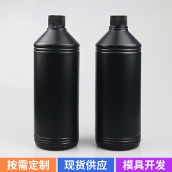 HDPE 1000 мл черная автомобильная восковая бутылка химический светостойкий пластиковый горшок чернила клей бутылка общая упаковка