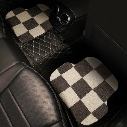 Автомобильная универсальная проволочная кольцевая накладка для ног, простая в уходе, защитная накладка для вождения, одночиповая мультяшная женская накладка для ног, защита от грязи автомобиля
