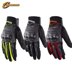 Мотоциклетные гоночные перчатки, нескользящие рыцарские теплые перчатки, защищающие от падения, с сенсорным экраном, мотоциклетные перчатки с полными пальцами