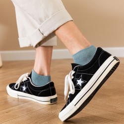 YX летние однотонные хлопковые носки, мужские носки-лодочки, сетчатые дышащие тонкие носки с мелким носком, низкие мужские носки Zhuji, оптовая продажа