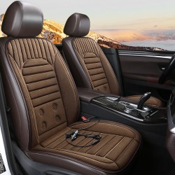 Автомобильная зимняя нагревательная подушка, автомобильная теплая подушка для сиденья, одноместное сиденье со спинкой, 12V24V, автомобиль, грузовик, фургон