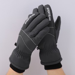 Альпинистские лыжные перчатки мужские непромокаемые зимние перчатки для верховой езды на открытом воздухе плюс бархатные утолщенные ветрозащитные перчатки с сенсорным экраном мотоциклетные теплые перчатки